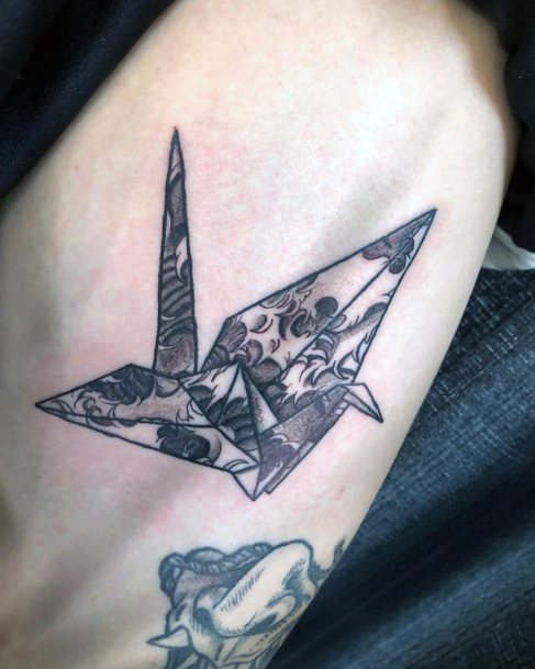 Origami Tattoo For Ladies