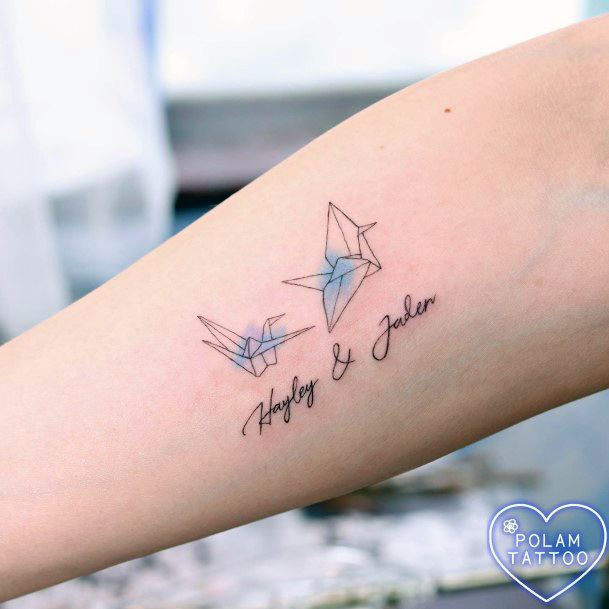 Origami Tattoos For Girls