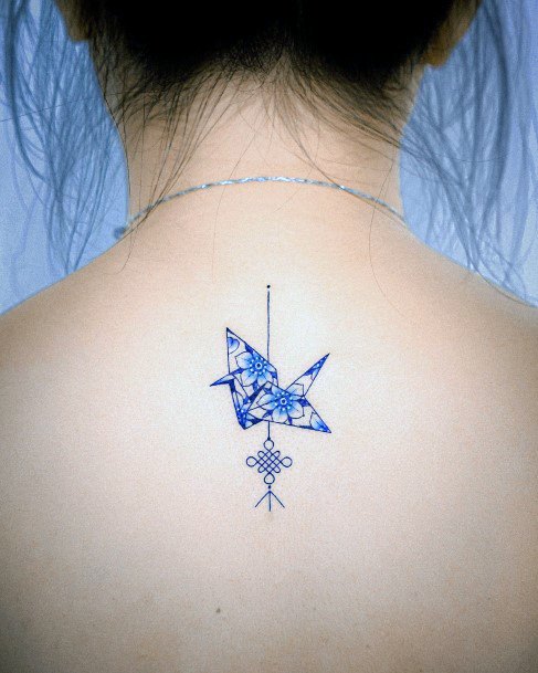 Origami Womens Tattoo Designs