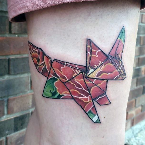 Origami Womens Tattoo Ideas