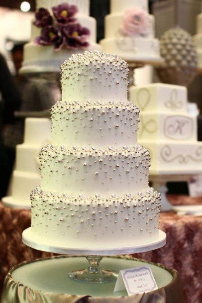 Ornate Fancy Whitewedding Cake Ideasq