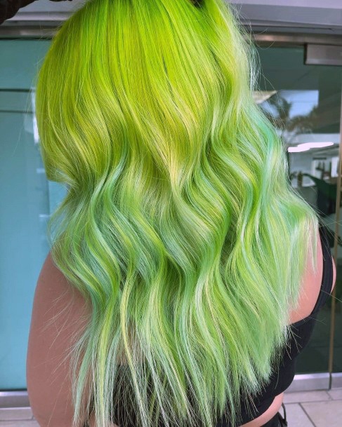 Ornate Hairstyless For Females Green