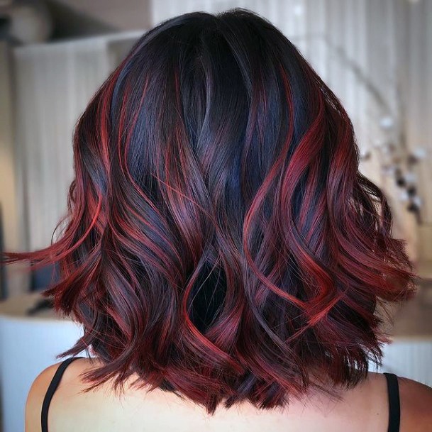 Ornate Hairstyless For Females Red Ombre