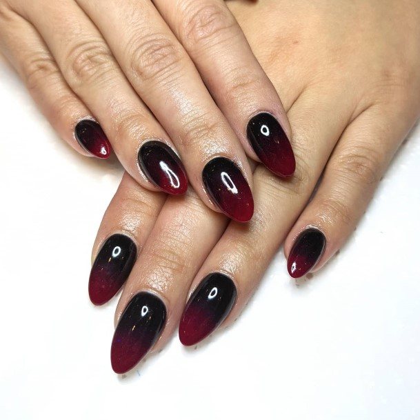 Ornate Nails For Females Black Ombre