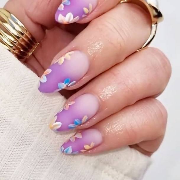 Ornate Nails For Females Bright Ombre
