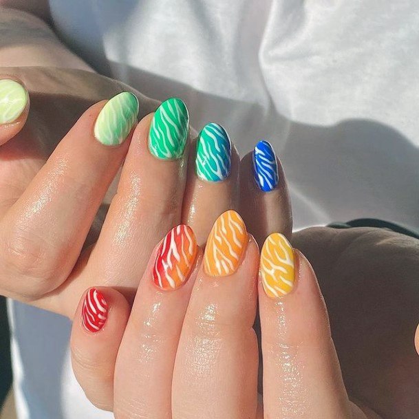 Ornate Nails For Females Bright Summer