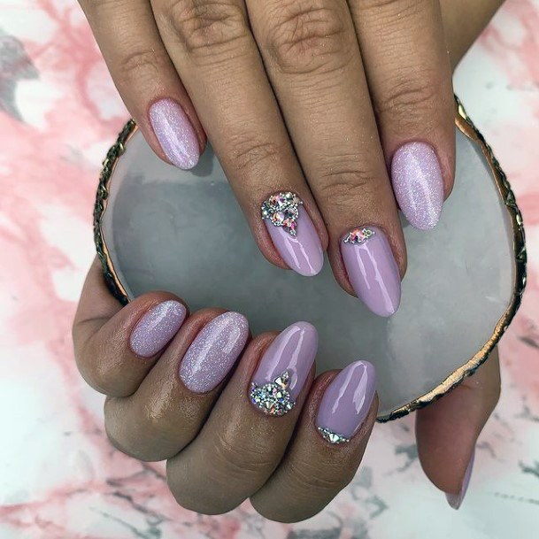 Ornate Nails For Females Crystals