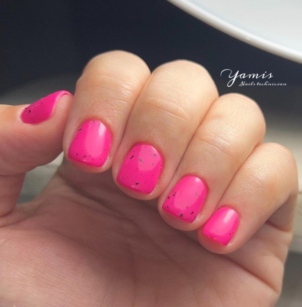 Ornate Nails For Females Fuchsia