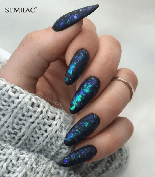 Ornate Nails For Females Galaxy