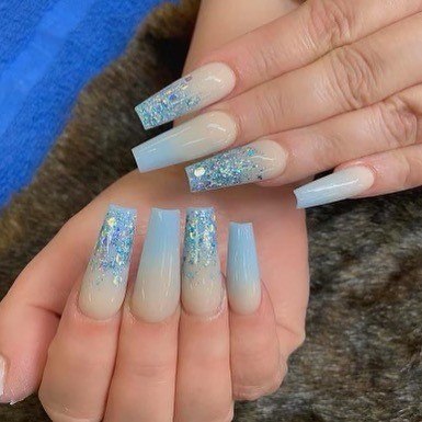 Ornate Nails For Females Glitter