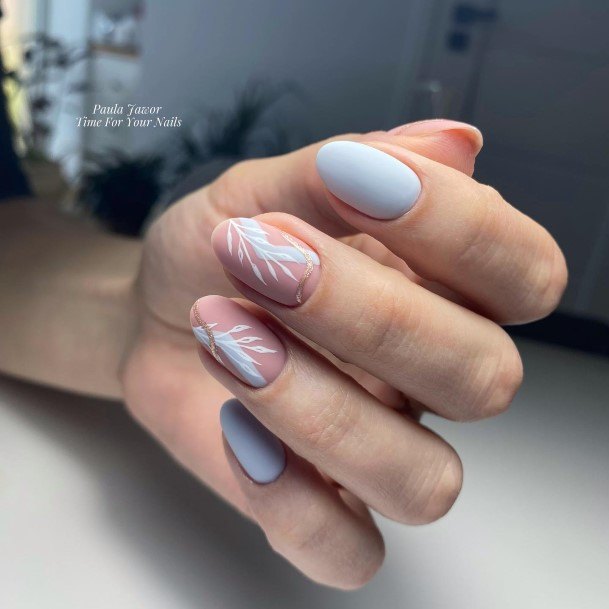 Ornate Nails For Females Grey