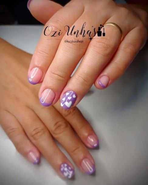 Ornate Nails For Females Lilac