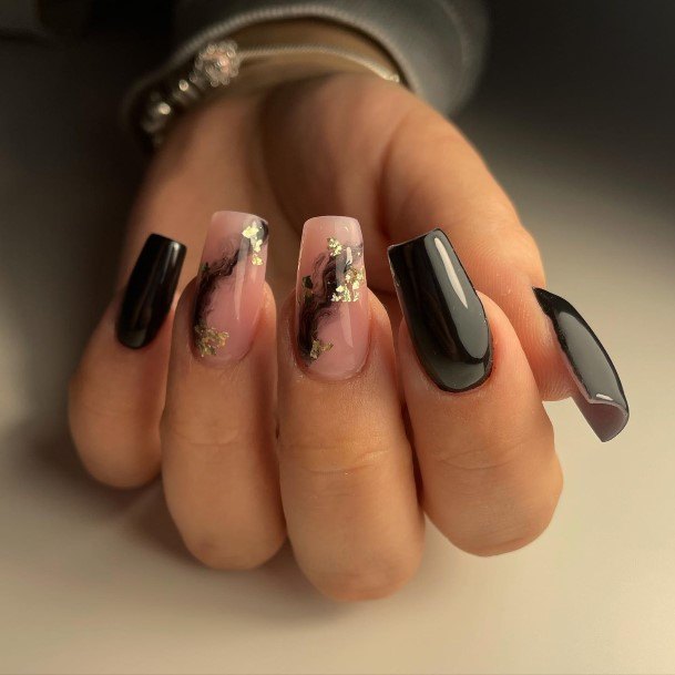 Ornate Nails For Females Marble