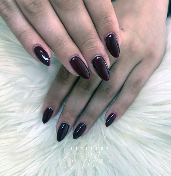 Ornate Nails For Females Maroon Dress