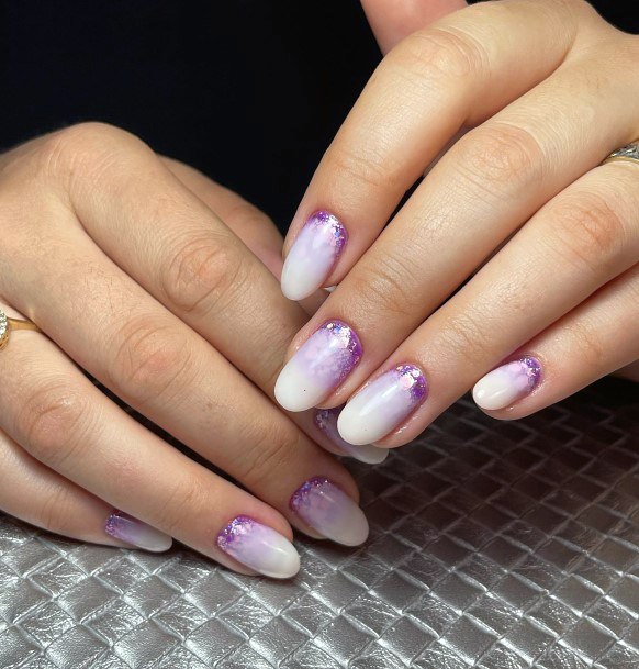 Ornate Nails For Females Milky White