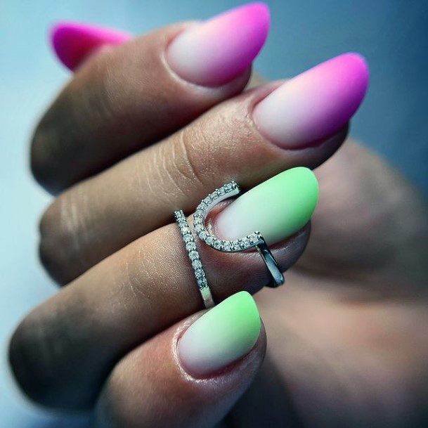 Ornate Nails For Females Ombre Summer