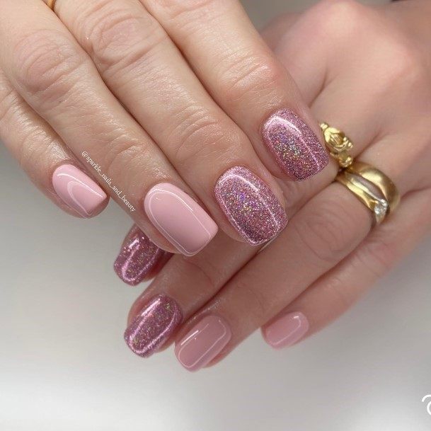 Ornate Nails For Females Pale Pink