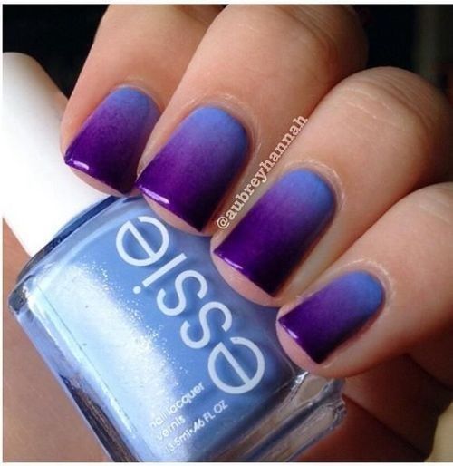 Ornate Nails For Females Purple Ombre