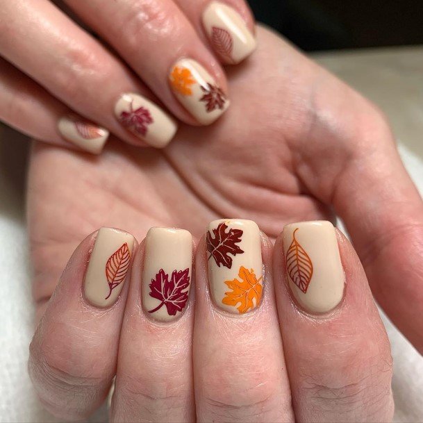 Ornate Nails For Females Tan