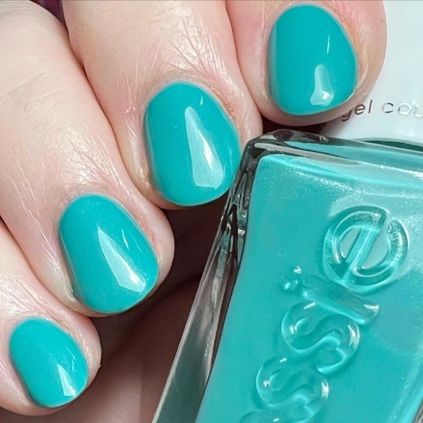 Ornate Nails For Females Turquoise Ombre