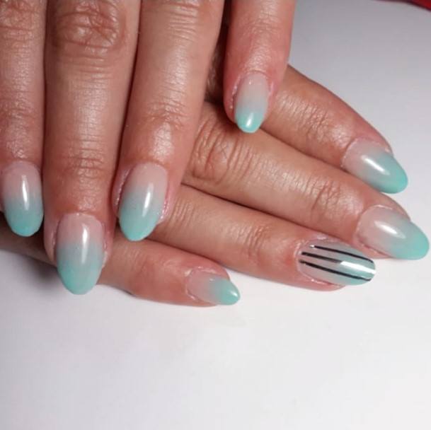 Ornate Nails For Females Turquoise