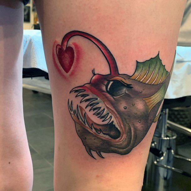 Ornate Tattoos For Females Anglerfish