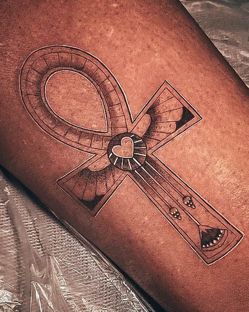 Ornate Tattoos For Females Ankh