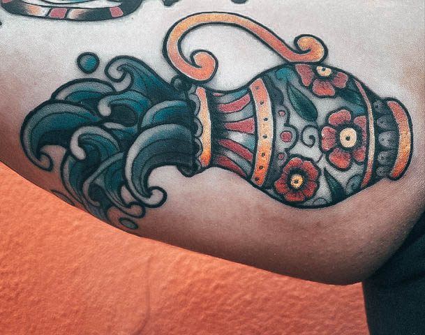 Ornate Tattoos For Females Aquarius