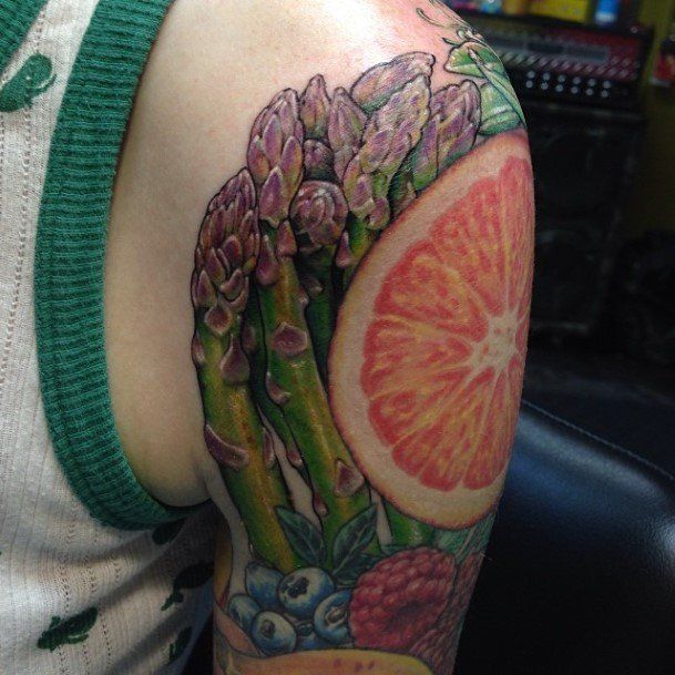 Ornate Tattoos For Females Asparagus