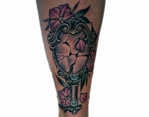 Ornate Tattoos For Females Broken Mirror