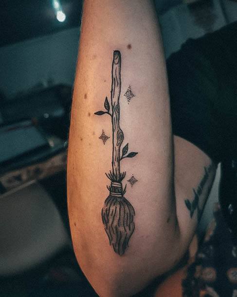 Ornate Tattoos For Females Broom