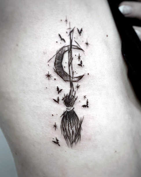 Ornate Tattoos For Females Broomstick