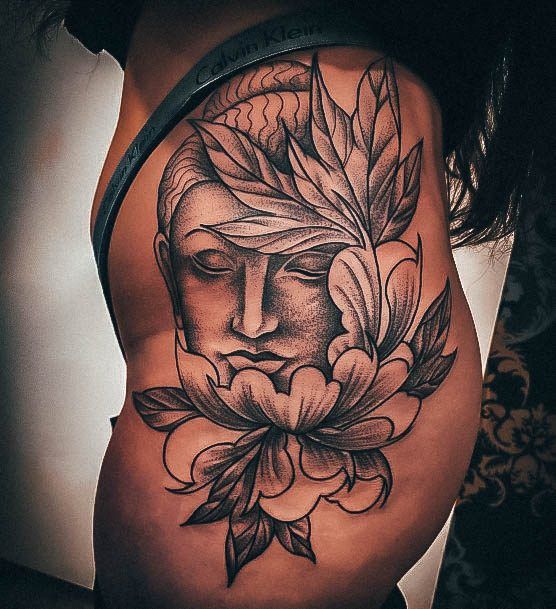 Ornate Tattoos For Females Buddha