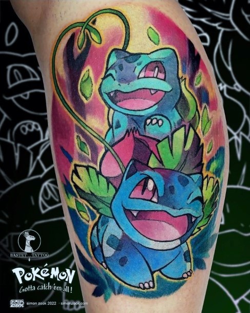 Top 100 Best Bulbasaur Tattoos For Women - Pokemon Design Ideas