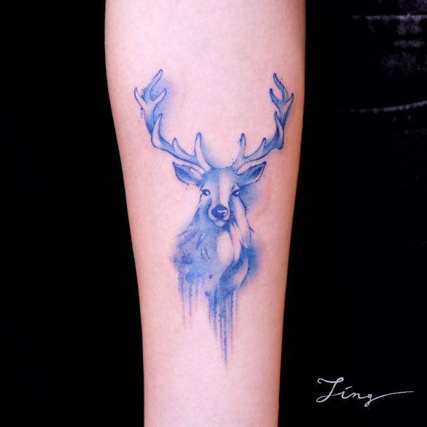 Ornate Tattoos For Females Caribou Reindeer