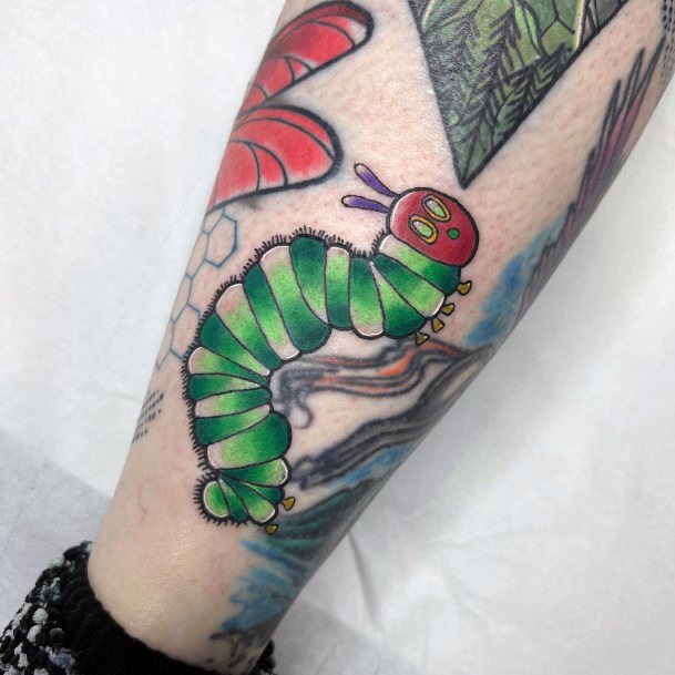 Ornate Tattoos For Females Caterpillar