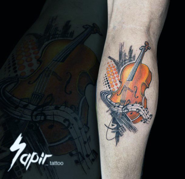 Ornate Tattoos For Females Cello