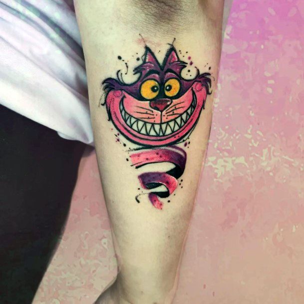 Ornate Tattoos For Females Cheshire Cat