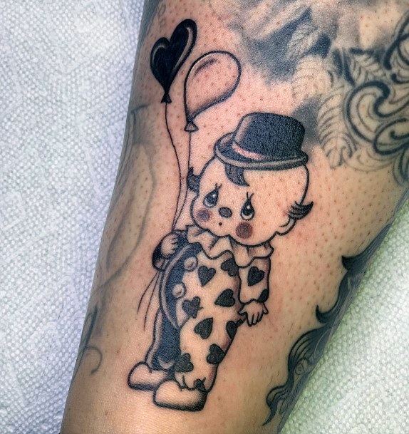 Ornate Tattoos For Females Clown