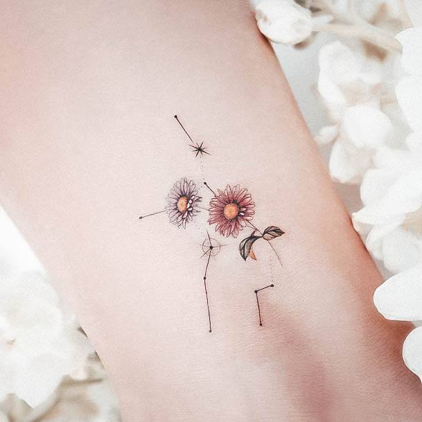 Ornate Tattoos For Females Constellation