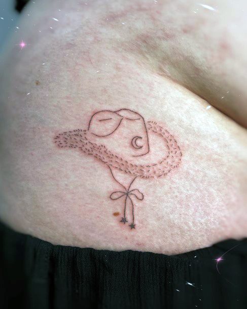 Ornate Tattoos For Females Cowgirl