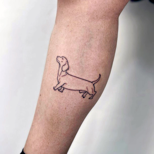 Ornate Tattoos For Females Dachshund