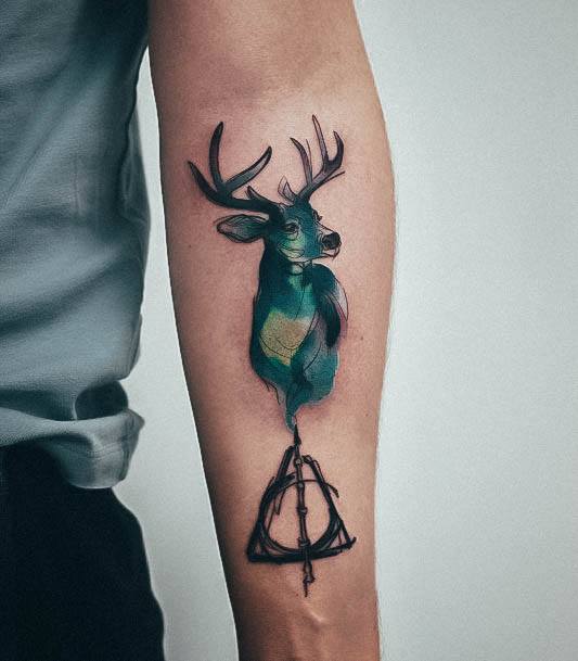 Ornate Tattoos For Females Deer