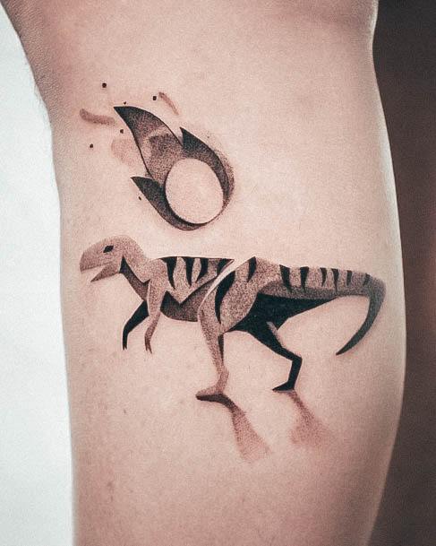 Ornate Tattoos For Females Dinosaur