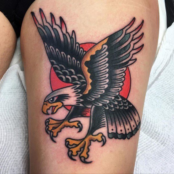 Ornate Tattoos For Females Eagle