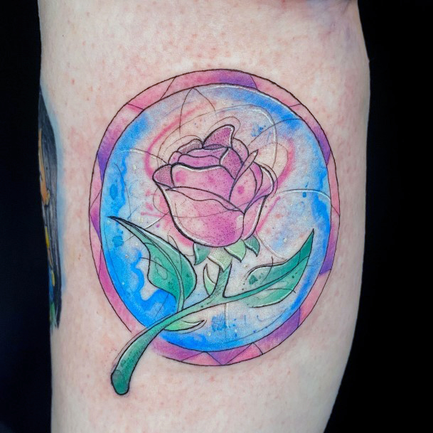 Ornate Tattoos For Females Enchanted Rose