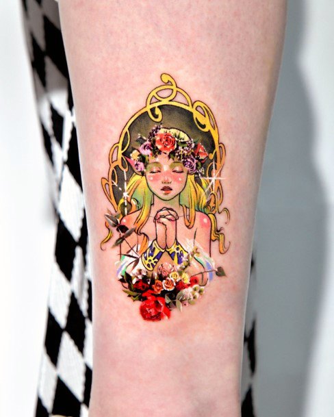 Ornate Tattoos For Females Frame