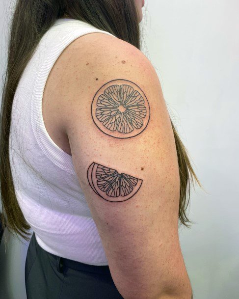 Ornate Tattoos For Females Fruit