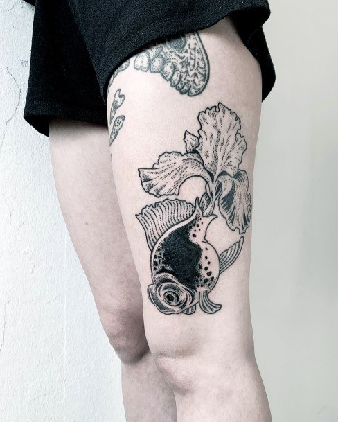 Ornate Tattoos For Females Goldfish