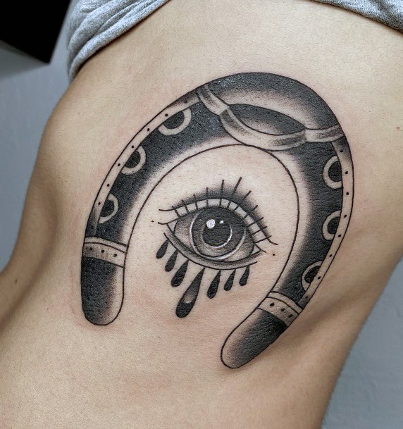 Ornate Tattoos For Females Horseshoe